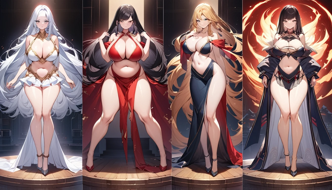 high quality,HD,16K,Sharp Line,1 Girl,fantasy, (Fire Spirits),Pretty Face, Large Breasts, Beautiful legs,In the mountains,Focus Girl,detailed Pretty Face,Detailed clothes,beautiful eyes,Cool,Sexy,Dynamic Angle,穿着华服的神明Strike a pose拍照, Ancient mysterious sexy goddess, Traditional beauty woman, Beautiful female warrior god of war , Beautiful sexy goddess, Gorgeous role-playing, high, Beautiful young girl, Beautiful woman, 华丽Beautiful woman, Complex clothing,Chinese Mystical Aesthetics, Beautiful Asian ancient mysterious girl, Extremely detailed shot of the goddess, Jaw-dropping sexy beauty, Big breasts deep neckline sexy belly button(butt), (bedroom), (Sexy Girls), masterpiece, best quality, Bangs, blush, Chest, clavicle, Eyebrows visible through hair, (Gradient red and gold hair), Jewelry, Long hair,Bright Eyes, ring, (solitary), illustration, fashionable, miss, Strike a pose, background, element, confident, Express, Accessories, majestic, striking, key point, Dynamic poses, ((plump)), (black))Woman in transparent dress,Viewer,(((Full breasts, Keeley University))),Slim waist,(Navel exposed,Bare waist), Long hair, extreme detailed details, 详细的fantasy艺术, Stunning character art, Beautiful and exquisite character art, Beautiful transparent dress, Very detailed, Large Breasts,Chest,Golden ratio figure,Beautiful figure,Ultra wide-angle shooting,Full body shot拍摄,Body close-up,Full body shot,Wearing a pleated tulle skirt,柔和动漫illustration, 柔和的深色background,Fujifilm XT3 Clear focus, f 5.6, High Detail, Clear focus,(Wearing openwork clothing),, (Natural light), (Tempting)translucent, Good velvet quality, Compared, Divine Light,, Silver hair, 天空background, Absolute Strength,Female Shinmei,穿着性感丝绸的Female Shinmei,,Large Breasts,Chest,Golden ratio figure,Beautiful figure,Ultra wide-angle shooting,Full body shot,Body close-up,Full body shot, Wearing a tulle dress, Model shooting style, Large Breasts,饱满Chest,Golden ratio figure,Beautiful figure,(Extremely detailed CG 8k wallpaper unit), The most beautiful artistic photos in the world, , 8K 超HD, ) on the beach,Sexy lazy posture,Sexy seductive expression,best quality,masterpiece,Ultra-high resolution,(Practical:1.4),original photo,Ultra-high resolution