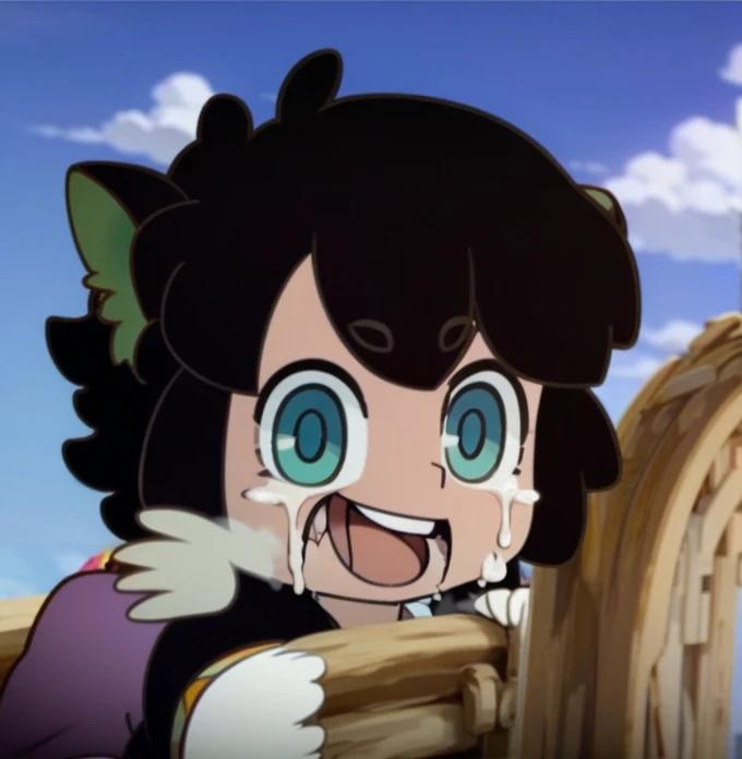 score_9, score_8_up, score_7_up, score_6_up, score_5_up, score_4_up, BREAK source_anime, anime screencap, OharaPaldeansWinsXL, 1girl, solo, looking at viewer, smile, open mouth, black hair, holding, Unedited,Uncensored, portrait,huge breasts,puffy nipples.torn clothes ,very cum,Face on cum,breasts on cum,naughty face, outdoors, masterpiece, best quality,1girl, (masterpiece:1.2), best quality, penis_shadow, face focus, anime style, flat color, straight lines, penis awe, penis shadow,steaming body, sweat, upper body, wide-eyed