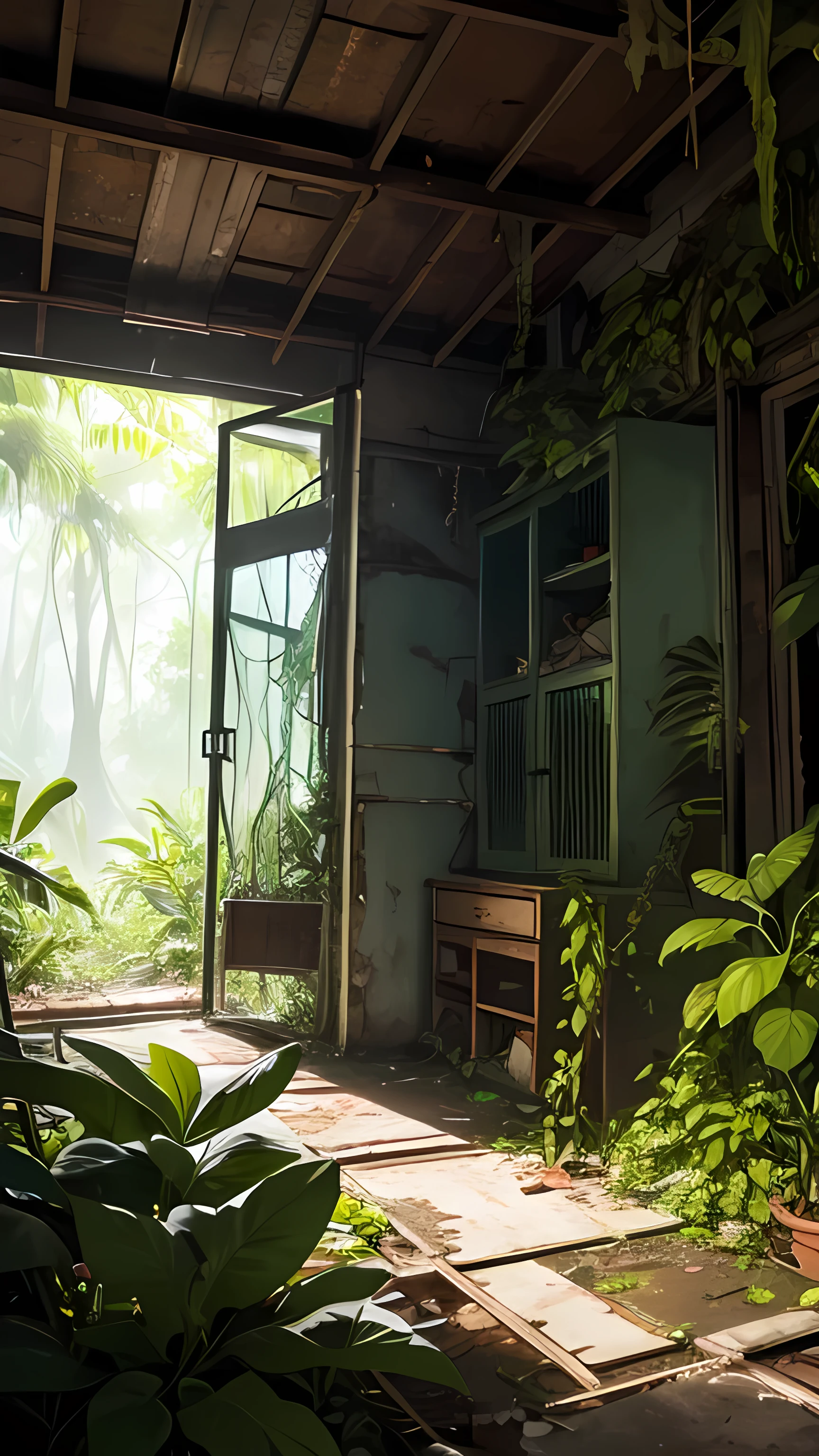 Once a forefront of tropical research, The Forgotten Lab now lies in disrepair, hidden among the dense foliage of Varinova Jungle. Overgrown vines cling to rusted metal walls, and shattered glass windows let in glimpses of sunlight, casting eerie reflections on the cracked tiled floor. Strange remnants of experiments linger in the air, their purposes lost to time, while the haunting sounds of the jungle outside echo through its empty corridors.