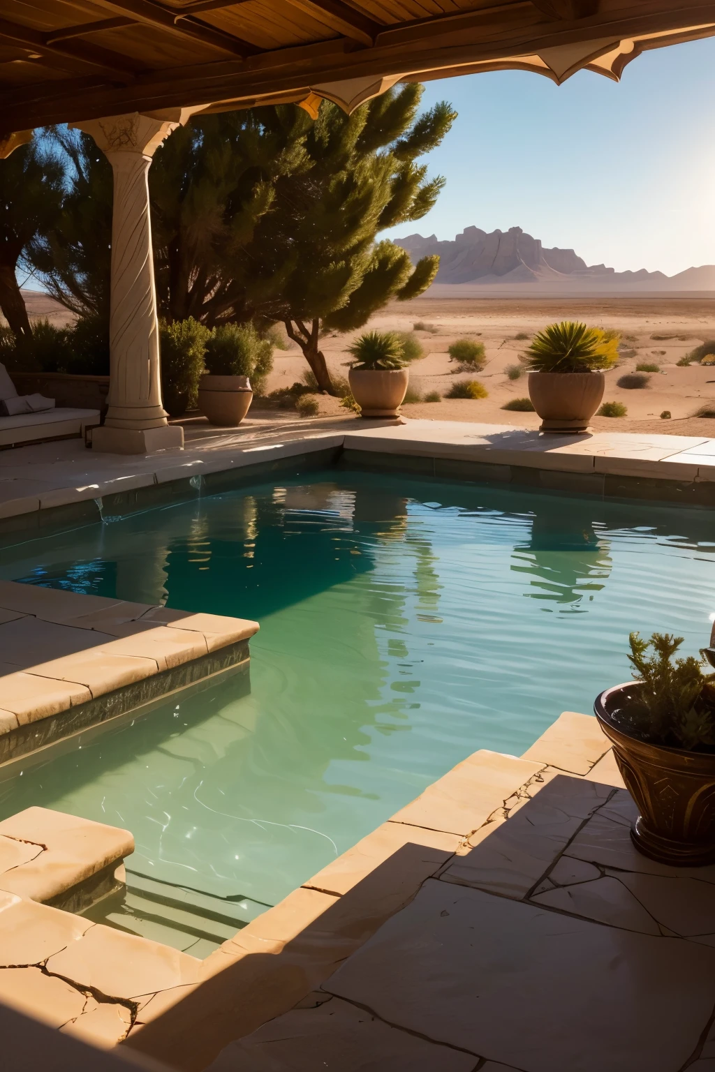 Guardian of the Sunlit Oasis: In a vast desert, LeaNebout discovers an oasis that appears only during the summer solstice. This oasis holds the power to grant sunlit visions. As she drinks from its waters, what future glimpses are revealed to her?