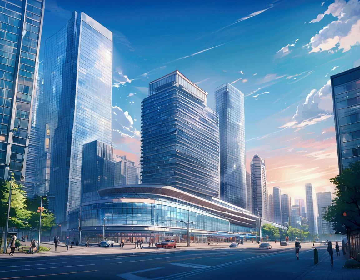 Vancouver Canada, Pokemon, Glass Buildings, Large Stadium, Pokemon Center, skyline