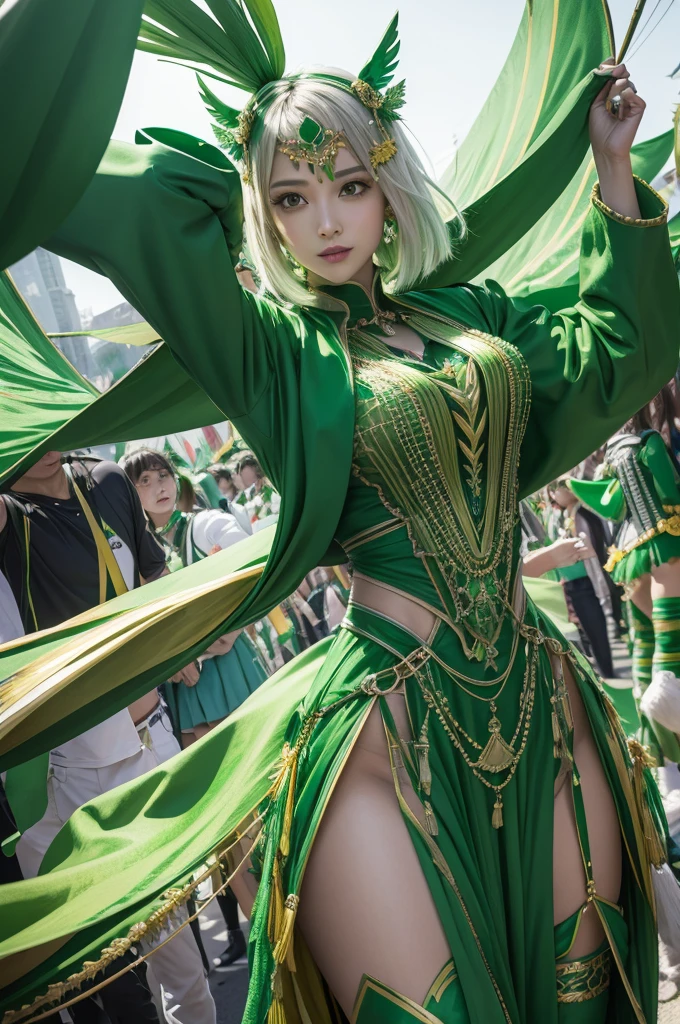 Green color parade