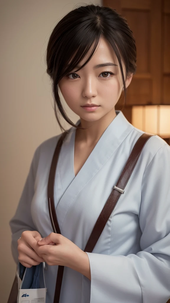 ((highest quality)), ((artwork)), (detailed), Perfect Face, Japanese, Female Doctor, White