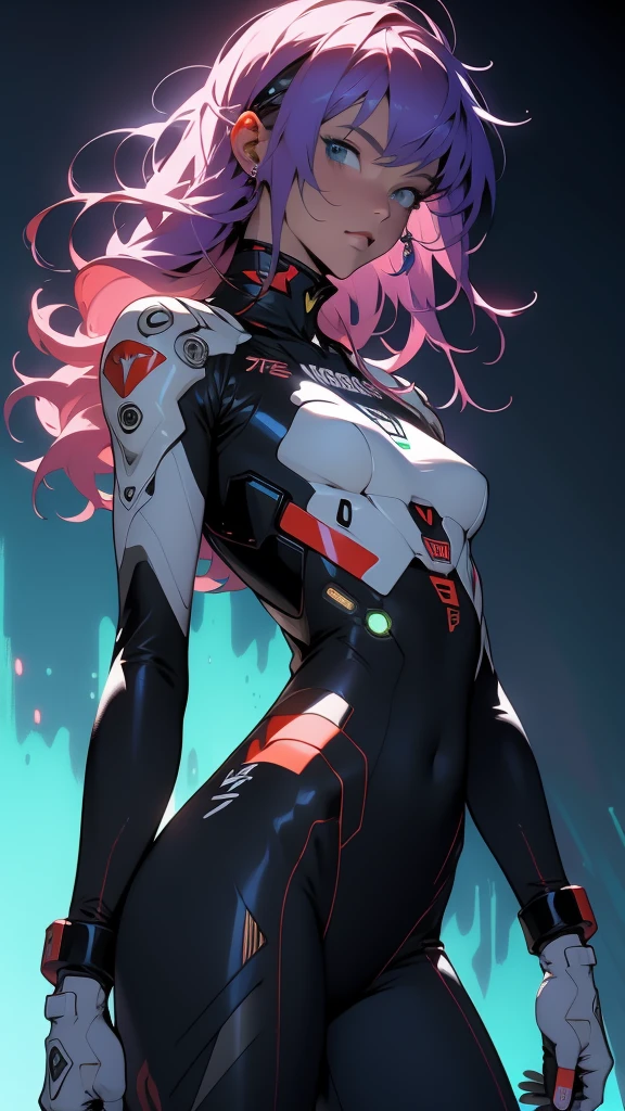 ((Best Quality)), ((Masterpiece)), (detailed: 1.4), (Absurd), 35-year-old adult woman with Simon Bisley-style micro thong, Genesis evangelion neon style clothing, 2 piece clothing, colored hair, tattoo on arms, cybernetic hand, pastel, centered, scale to fit dimensions, HDR (High Dynamic Range),Ray Tracing,NVIDIA RTX,Super-Resolution,Unreal 5,Subsurface dispersion, PBR texture, Post-processing, Anisotropic filtering, Depth of field, Maximum clarity and sharpness, Multilayer textures, Albedo and specular maps, Surface shading, Accurate simulation of light-material interaction, Perfect proportions, Octane Render, Two-tone lighting, Wide aperture, Low ISO, White balance, Rule of thirds, 8K RAW, crysisnanosuit