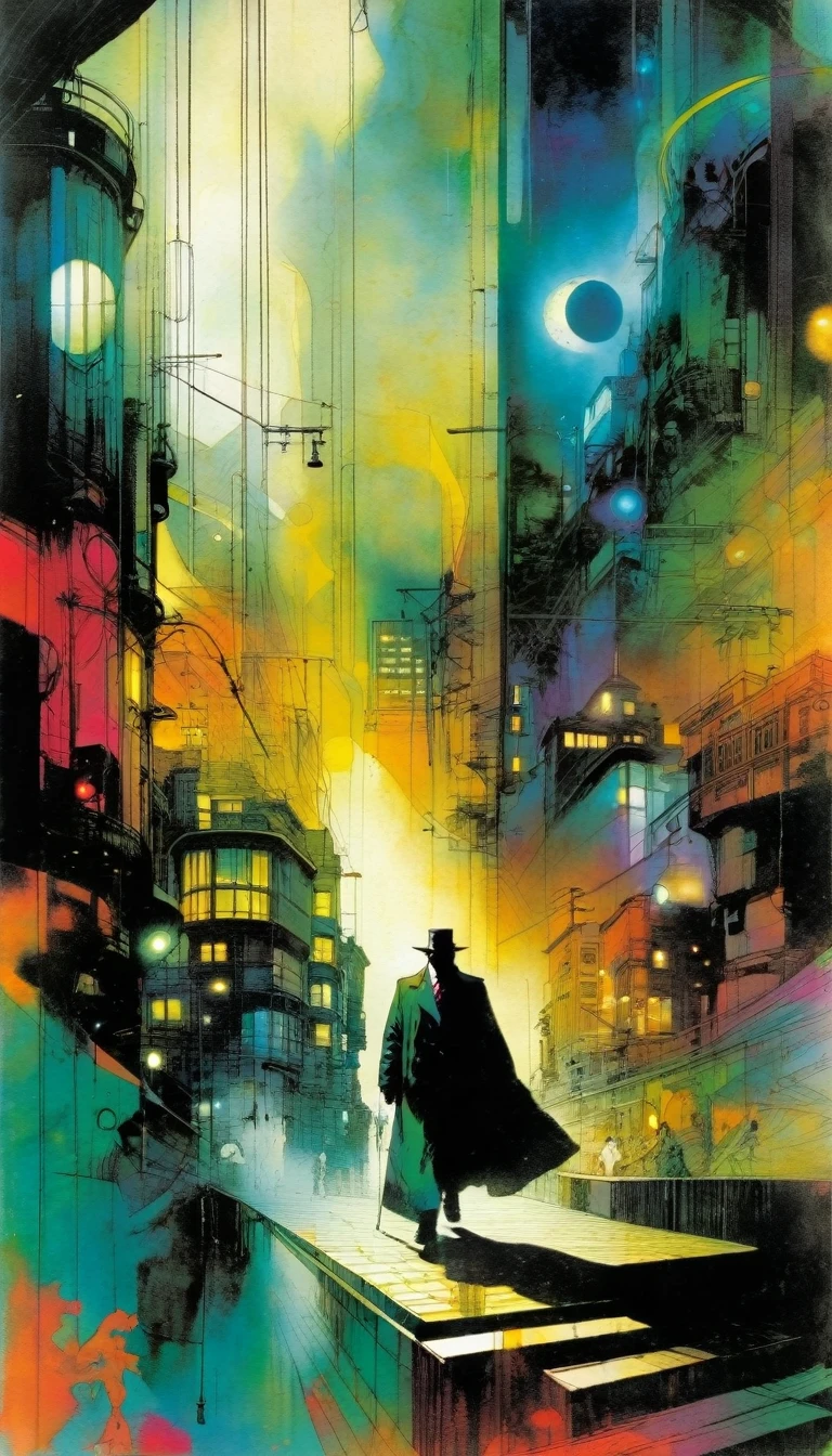 life , art inspired by Bill Sienkiewicz and Dave McKean.