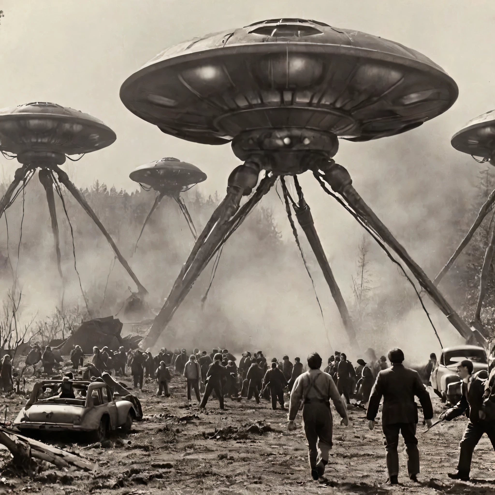 War of the worlds, scene from jj wells original movie