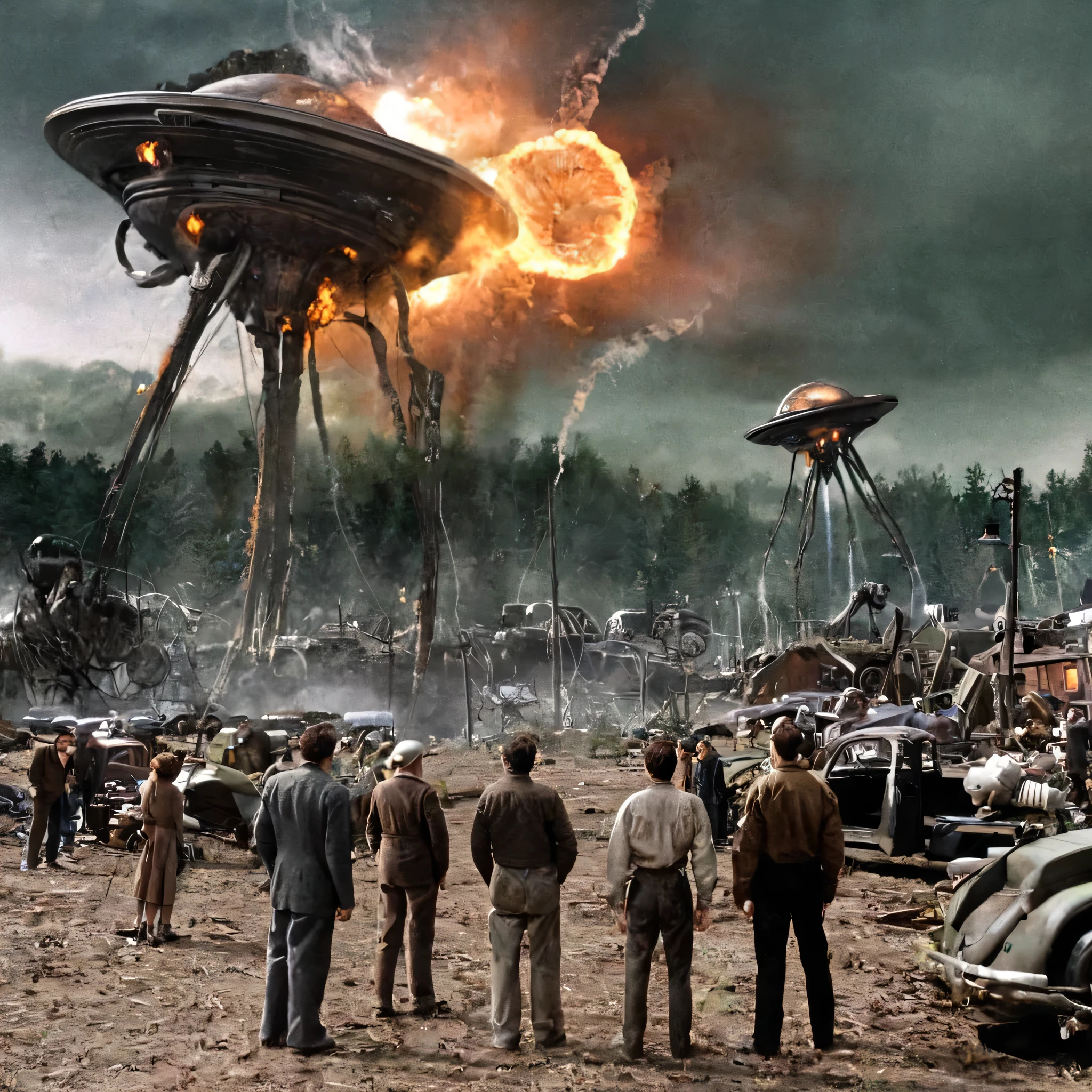 War of the worlds, scene from jj wells original movie