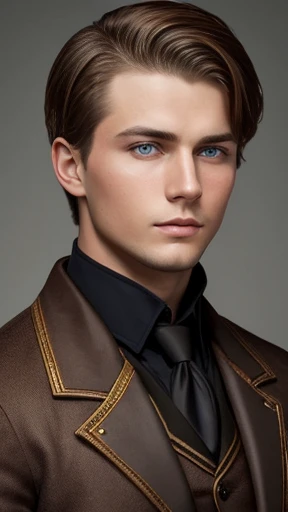 A young handsome Latvian man focus on face photo with color