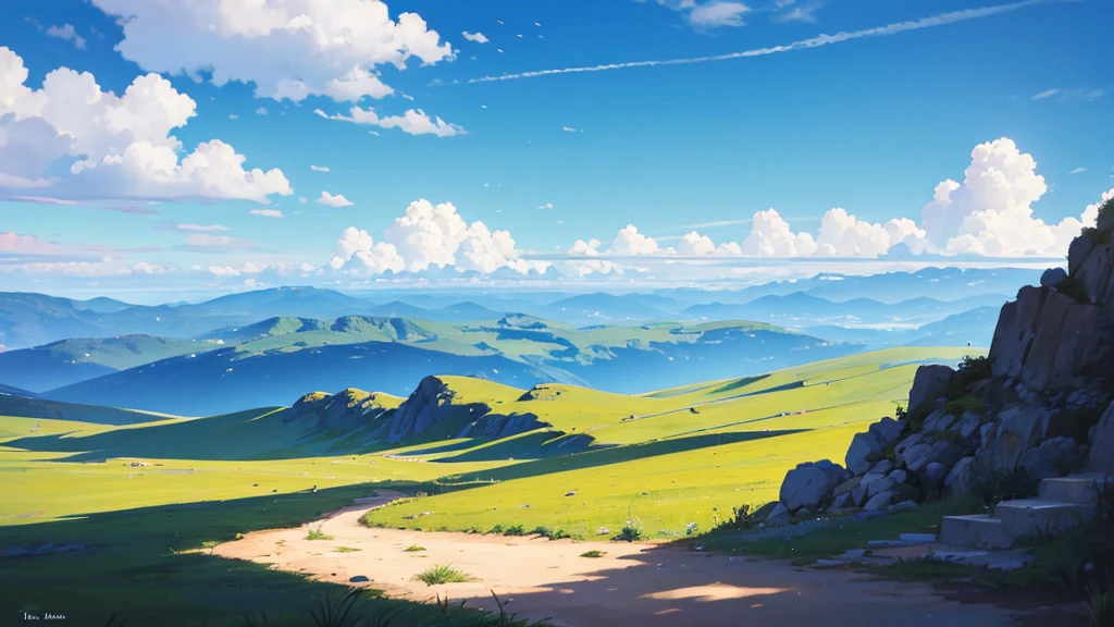 plateau see with the blue sky