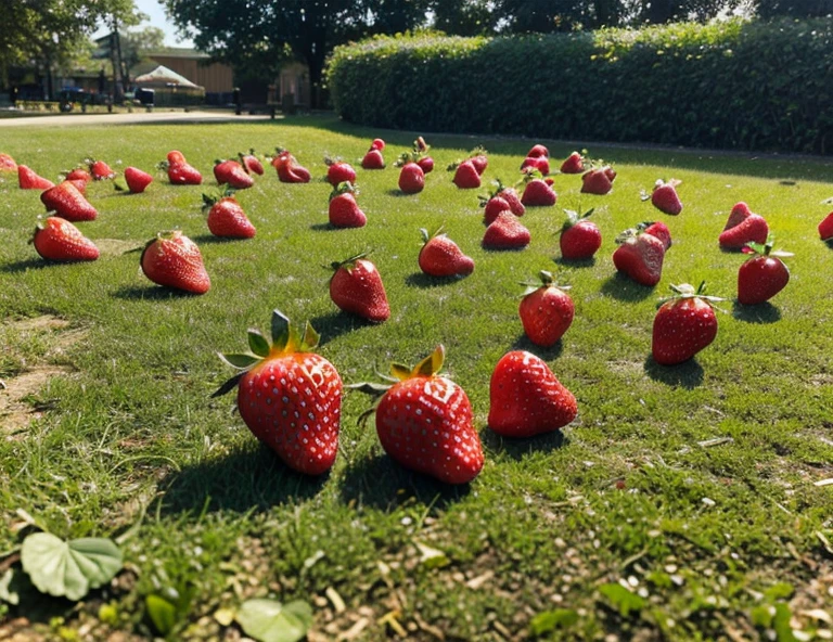 A strawberry kingdom filled with gum drop citizens