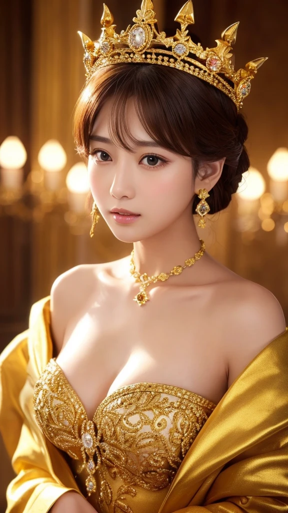 goldの女神様 gold gorgeous crown Diamonds on the chest