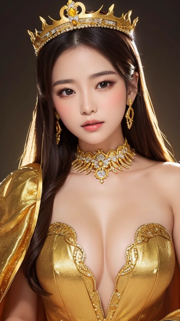goldの女神様 gold gorgeous crown dress Diamonds on the chest Keep your exposure low