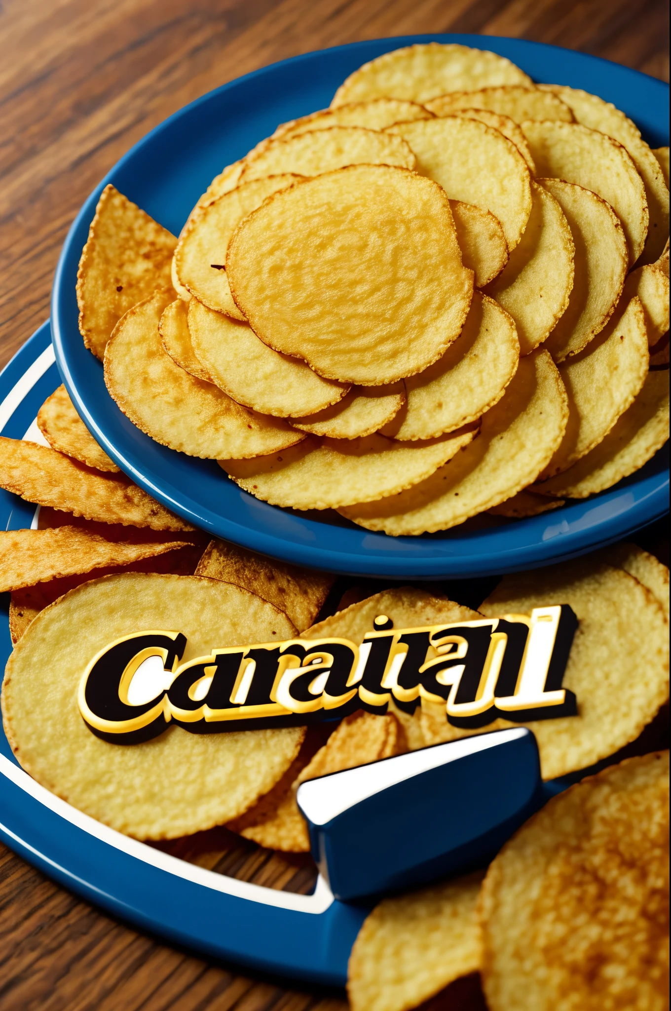 ((best quality)), ((masterpiece)), (detailed), logo for a chips brand called (captain crisp)with correct spalling 
