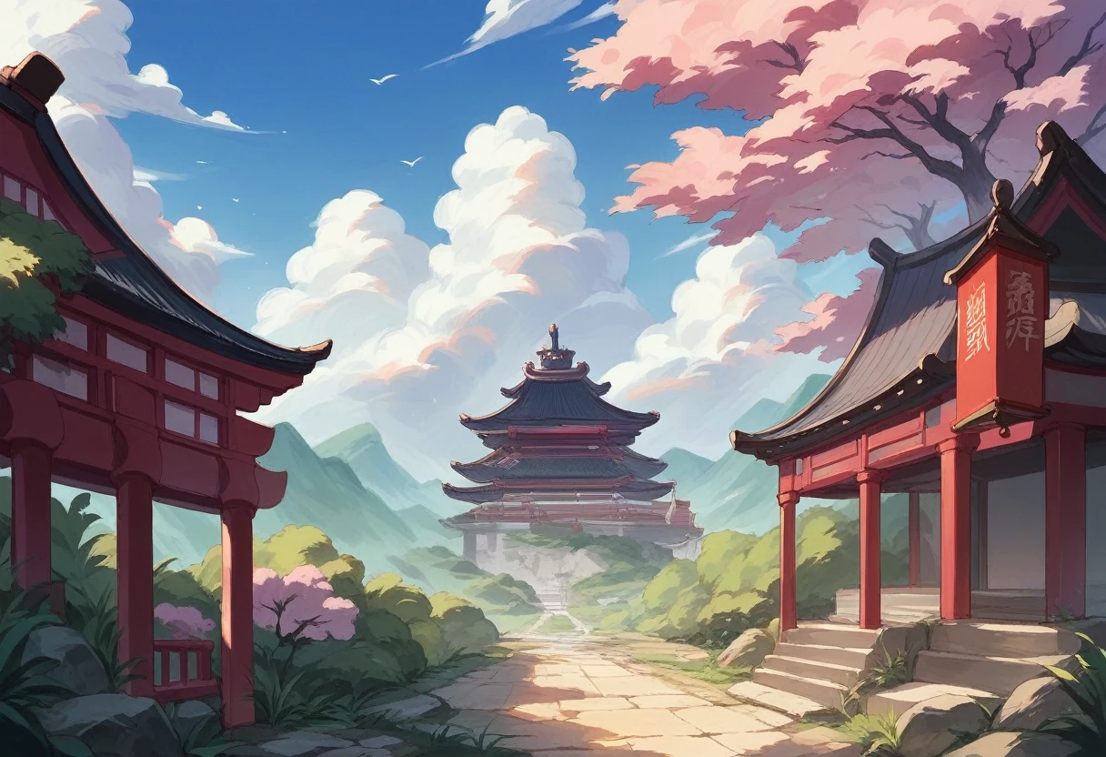 Big castles in Japan,Beautiful ancient scenery,No humans