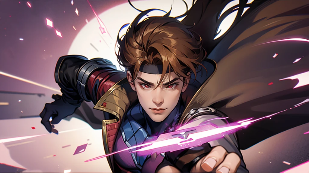 gambit in fighting pose, close up image