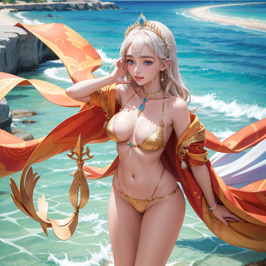 Alluring Beau Goddess Aphrodite emilia clarke, cameltoe, Beau Tan Skin, Couronne de corail sur la tête, Bijoux en corail et coquillages. Corps tonique athlétique incroyable, Photoréaliste, hyperdétaillé, un art surprenant, pose sensuelle, Lascivé, allongé, plage de sable blanc, Anatomiquement correct, thème de conte de fées, Thème fantastique, Beau D&D Character Portrait, Beau Fantasy, détaillé, art numérique, détail extrême, Brillant, Beau, hyperdétaillé, complexe, Élaborer, Méticuleux, personnage d&#39;anime, détaillé, visage d&#39;anime, netteté, Moteur irréel, Rendu 3D, éclairage volumétrique, reflets, brillant, illustration numérique, Anatomiquement correct, 💖❤💕💋❣