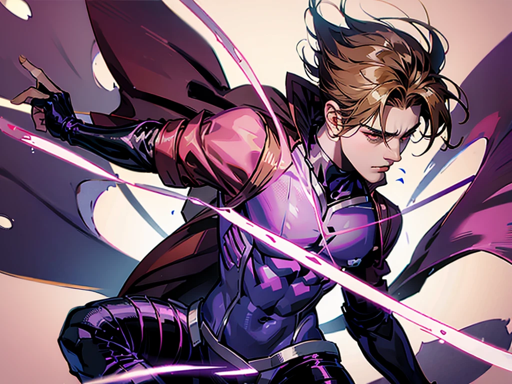 gambit in fighting pose, close image