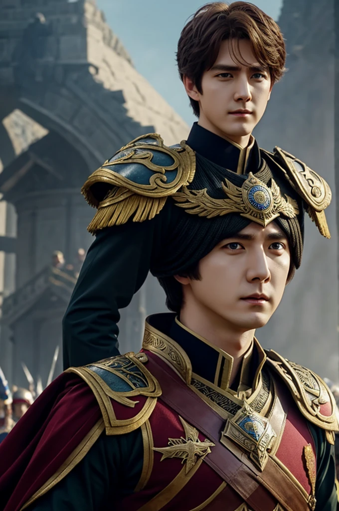 KyuHyun as a general in a fantasy empire army