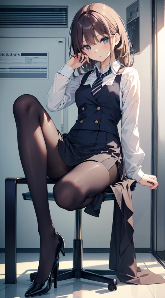 (頭からつま先までwhole body)、(whole body)、(Wearing high heels)、(blackpantyhoseの内側に白いパンティ)、(blackストッキングの内側に白いパンティ)、(Panty shot)、(Sit with your legs together)、(膝を曲げてSpread your legs座ります)、(M-shaped feet)、Brown Hair、Long Hair、bangs、Highest quality、High resolution、8k wallpaper:0.8)、(Beautiful attention to detail:1.6)、(Very detailed顔)、Perfect lighting、Extremely detailed CG、Perfect hands、Perfect Anatomy、Thin legs、(Small Tits)、Pencil Skirt、Woman sitting on train、Leaning against a wall、She spreads her beautiful legs、仕立てたSuits and tight skirtsをwear、Her underwear is visible between her beautiful legs、(この女の子はWearing high heels)、This photo shows、The photo was taken from a distance so as not to be noticed by the spectators.。.、Spread your legs、look forward to、Setting from below、positive、Turn your lower body forward、In 8K、Highest quality、The true picture、Intricate details、Very detailed、超High resolution、Depth Field、(Realistic、Realistic:1.2),masterpiece, 0.25 :: Front shot、From the center、One Girl、Very beautiful girl、Look at my face and feel it、Big eyes、Sexy pose、attractive、Perfect Skin、(Small breasts)、Tight waist、A slight blush、alone、Looking at the audience、Five perfect fingers、sweating、 wear((Suits and tight skirts)、White shirt、Collared shirt、Pencil Skirt、(black_pantyhose:1.2)、 blackストッキング、blackpantyhose、(Sculpture Pose:1.1)、 Show me her white panties、Panty shot、Spread your legs、Leg spread、Wide-open legs