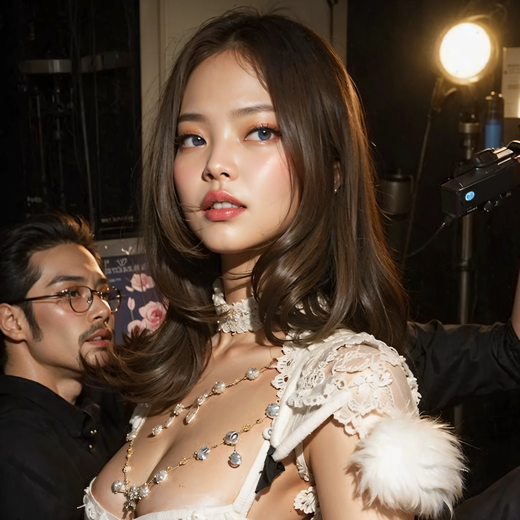 Jennie Blackpink with blue eyes