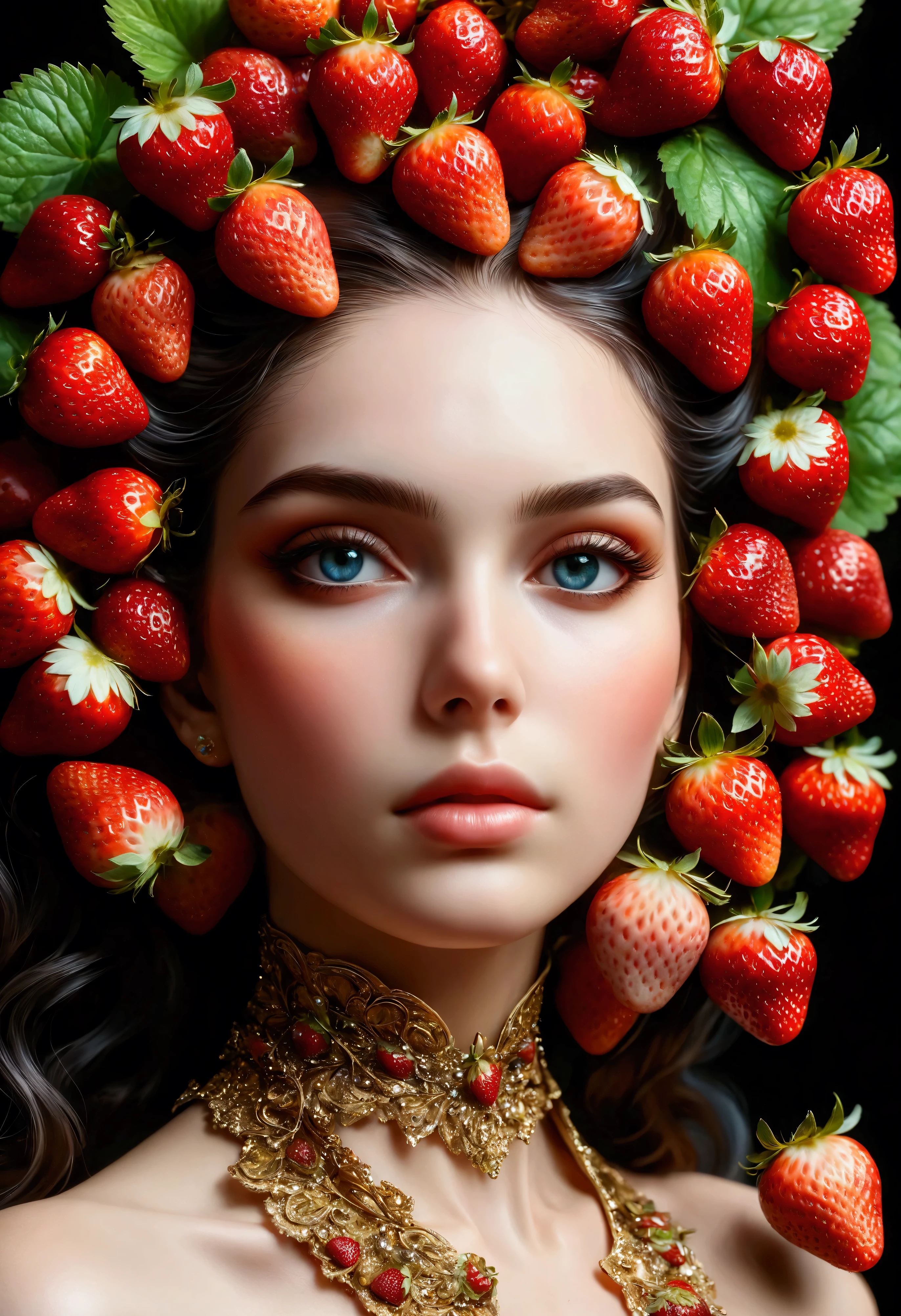((Masterpiece in maximum 16K resolution):1.6),((soft_color_photograpy:)1.5), ((Ultra-Detailed):1.4),((Movie-like still images and dynamic angles):1.3). | (Macro shot cinematic photo of beautiful female in a jacuzzi full of strawberries), (Beautiful Female), (a jacuzzi full of strawberries), (focus on the jacuzzi full of strawberries), (macro lens), (exotic antiques), (Dark Candles), (luminous object), (Mysterious atmosphere), (shimmer), (aesthetic bath room accesories), (visual experience),(Realism), (Realistic),award-winning graphics, dark shot, film grain, extremely detailed, Digital Art, rtx, Unreal Engine, scene concept anti glare effect, All captured with sharp focus. | Rendered in ultra-high definition with UHD and retina quality, this masterpiece ensures anatomical correctness and textured skin with super detail. With a focus on high quality and accuracy, this award-winning portrayal captures every nuance in stunning 16k resolution, immersing viewers in its lifelike depiction. | ((perfect_composition, perfect_design, perfect_layout, perfect_detail, ultra_detailed)), ((enhance_all, fix_everything)), More Detail, Enhance.