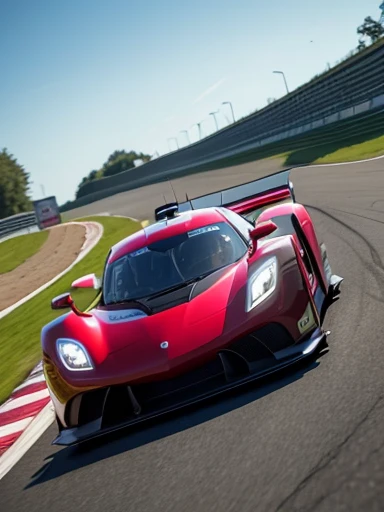 Racing car driving, ((first person perspective)), full body shot