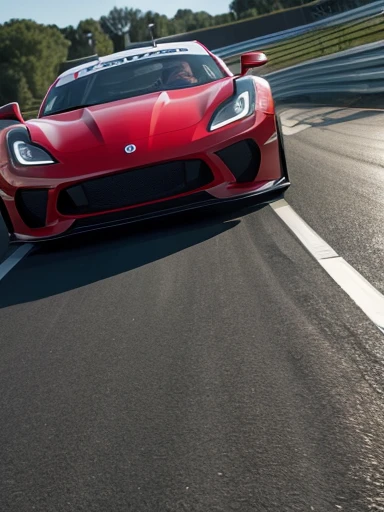 Racing car driving, ((first person perspective)), full body shot