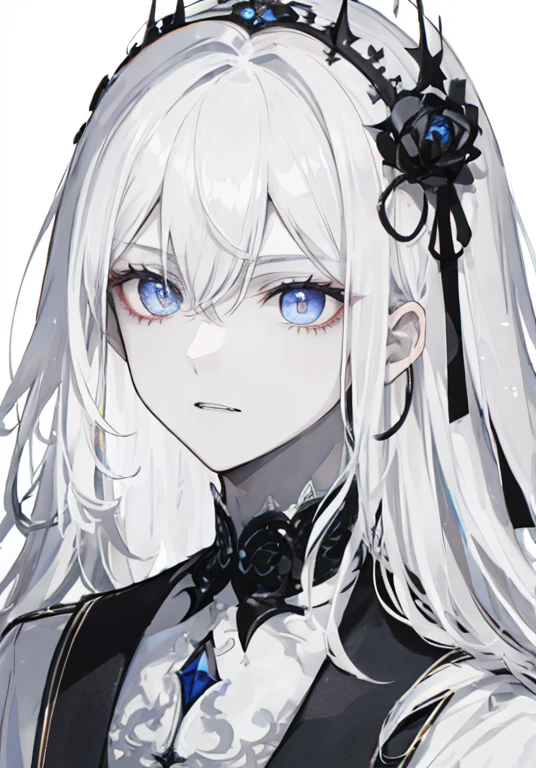 Best Quality、masutepiece、Ultra-detailed、face perfect、Extremely detailed、Extremely delicate、1 boy, (Scary), angel, blanche hair、Long hair、Gorgeolanche'The halo),(blanche halo) dark, Glowing eyes, Light green eyes, angel wings, holy, , Blanche's tunic, 2 pairs of blanche angel wings, which are full of confidence, Keep your mouth shut、Expressive eyes, collofull eyes, Contrasty, shadowy, masutepiece, digital art, Glowing eyes, Intimidating, corrupted, Demonic, Abstract background, blanche, black and teal、Let the bright, shining stars float in your hands、fear、A light blue butterfly dances