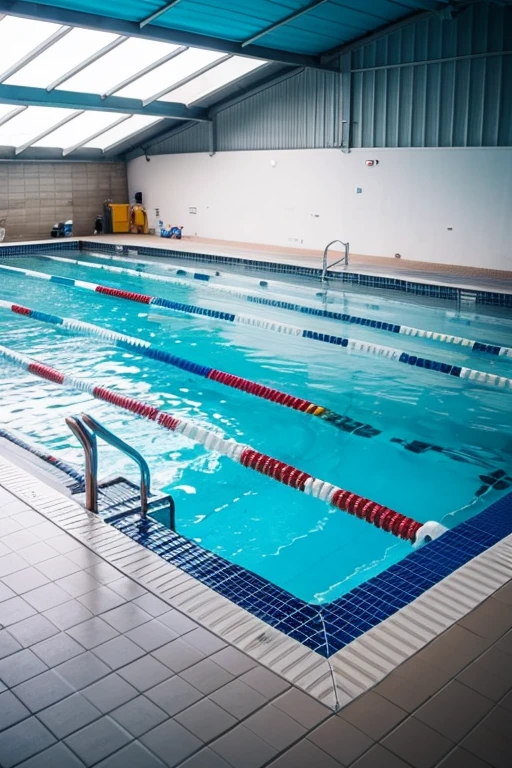 Large swimming pool　Surroundings　Running around　Children　Dangerous