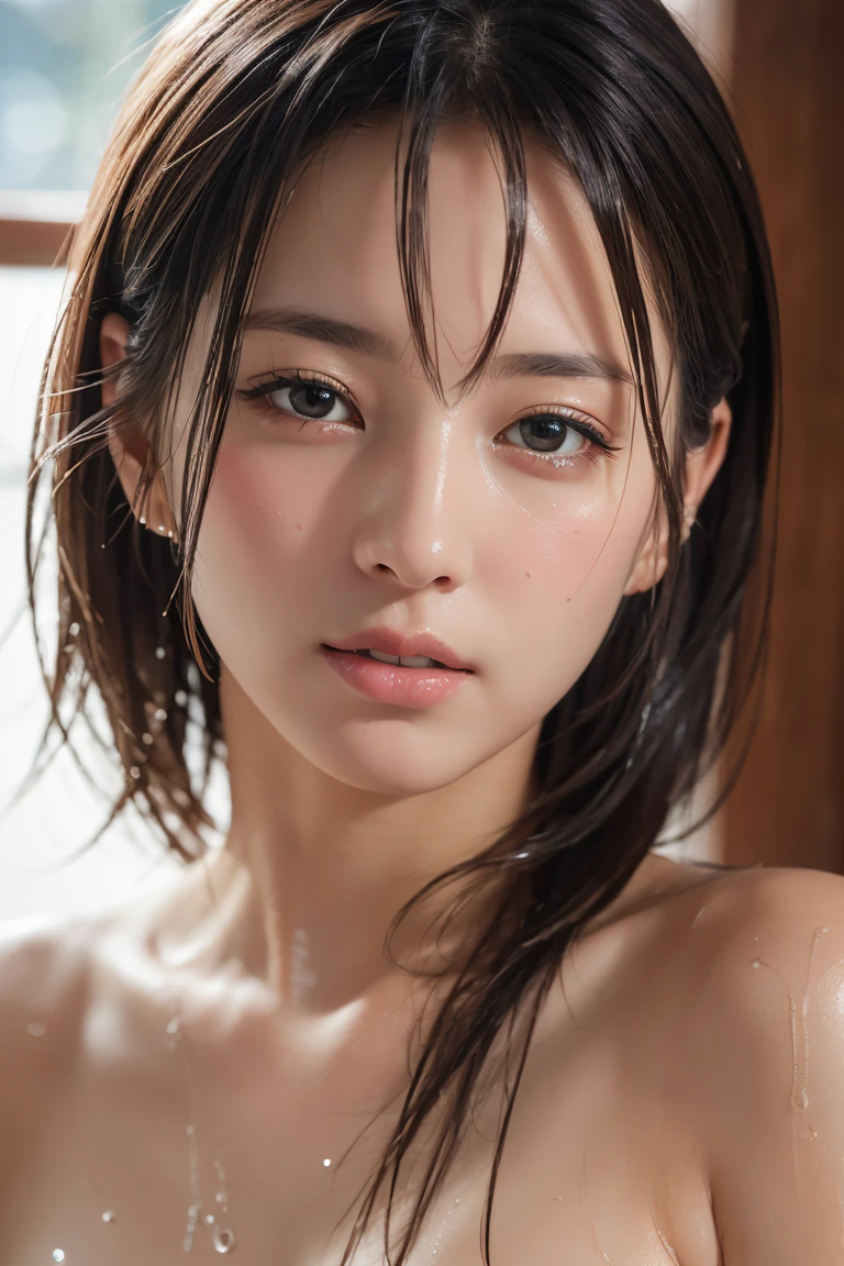 (whole body:1.3), (8k, Realistic, RAW Photos, Highest quality: 1.4), Japanese, (One Girl), Beautiful Face, (Realistic face), (Black Hair), Beautiful hairstyle, Realistic eyes, Beautiful attention to detail, (Realistic skin), Beautiful Skin, charm, 超High resolution, 超Realisticな, Very detailed, Golden Ratio,. (3. gill:1.5), (Sony Alpha 1, 50.1 megapixel full-frame CMOS sensor, 8k video recording function), (Telescope Lens), (Realistic),(8k, 超High resolution, Highest quality),Very detailedな,Beautifully detailed face, Complete Anatomy,(Beautiful attention to detail:1.3),smile,Very delicate and beautiful, Very detailed, Hmph, Unity, 8k Wallpaper, wonderful, In detail, Very detailedな, High resolution, Very detailed, Very detailed目と顔,Wet, ((luxury:1.1)),((All Nude:1.1)), [ponytail],(Small breasts 3),Masturbation,Female organ