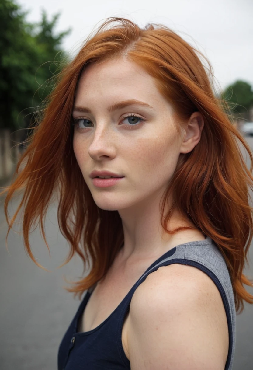 23 year old fashion photography.oh red-haired woman, Linda, no-makeup, wearing men&#39;s clothing, smoking a cigarette, 35mm, Eye Brown, Anastasia Ovchinnikova lying down smoking, lesbian 