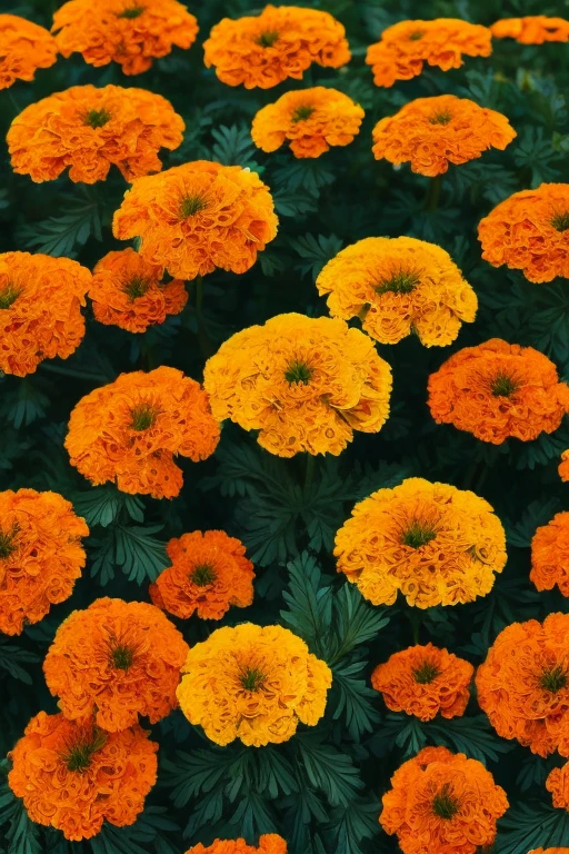 marigold flower,colorful petals,orange yellow,sunlight,botanical,floral,nature,natural lighting,photorealistic,highly detailed,sharp focus,HDR,8k,studio lighting,vibrant colors,rich textures,floating in air,seamless background