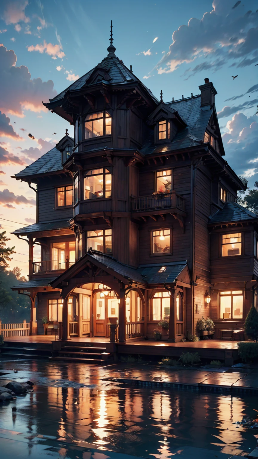 The mansion&#39;s greenhouse,  sharp, Realistic, 4K, Film Grain, Bokeh, Modern Kitchen、Apron with frills(naked)、Nipple swelling emphasis、