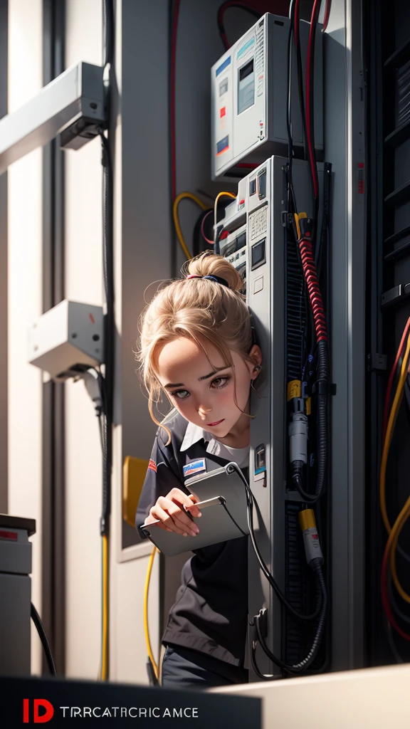 create an image for a logo about a technician