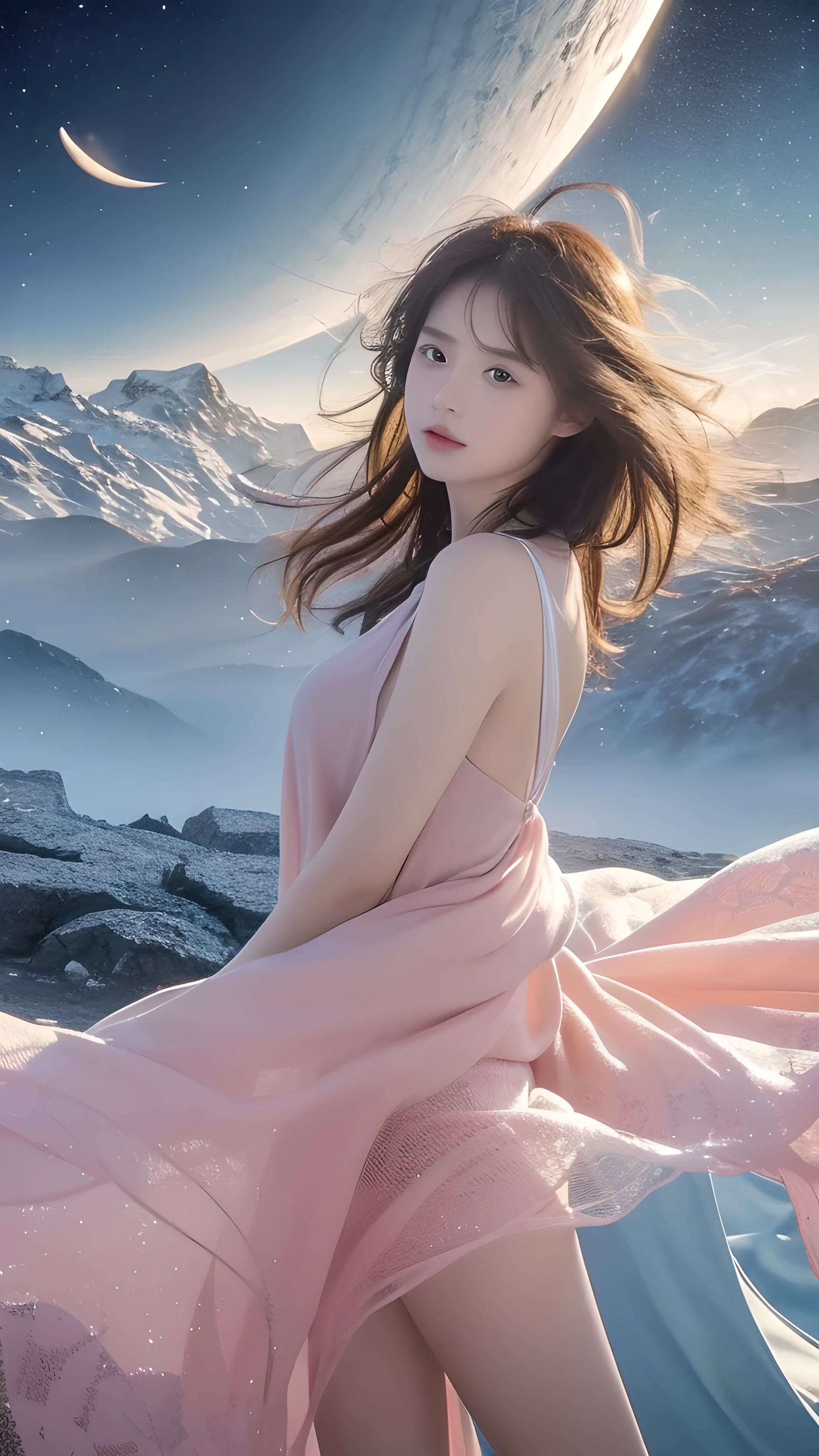 (masterpiece, quality, best quality, Official Art, Pretty and beautiful:1.2), (1 girl:1.3), (Fractal Art:1.3),