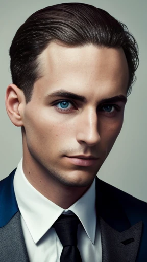 A stylish Abramowicz man focus on face photo with color