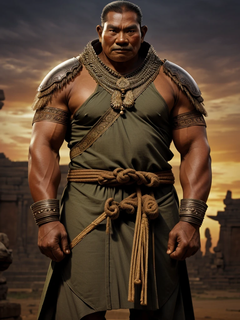 Ancient majapahit warrior,old age,big body