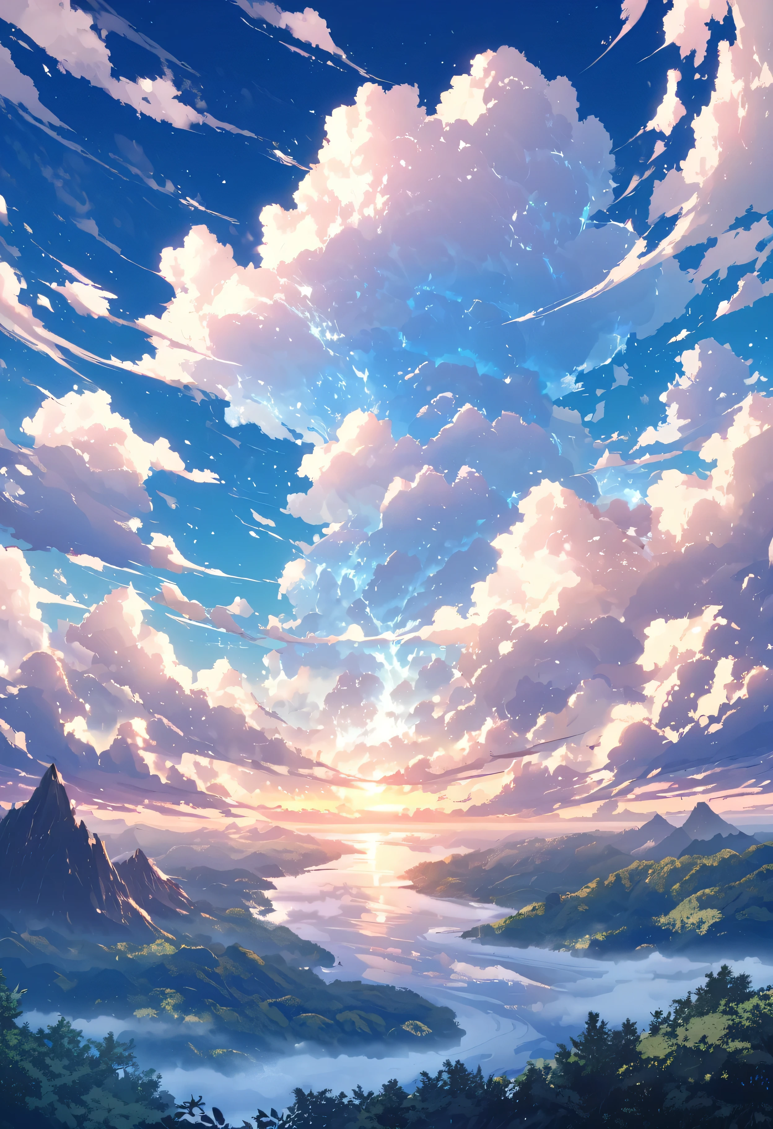 Vast Sky、cloud、Clouds spreading across the sky、Huge cloud、fantasy、fantasy、fantasyな光景、nature