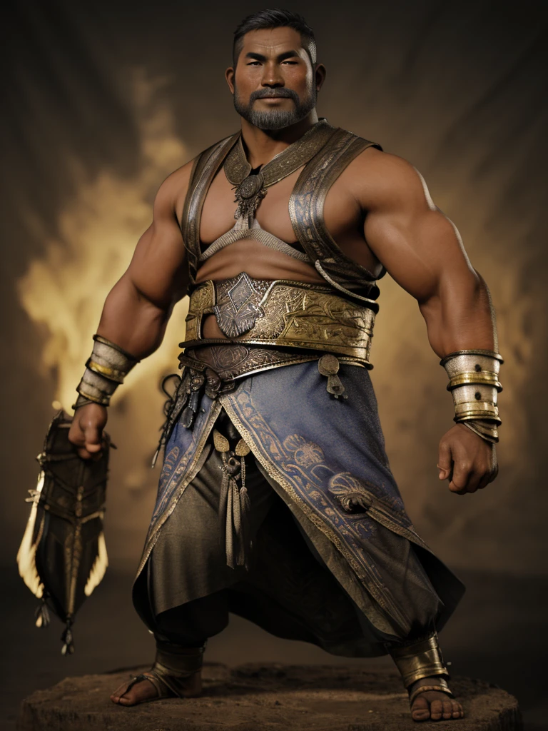 Ancient majapahit warrior,old age,big body,gatotkaca