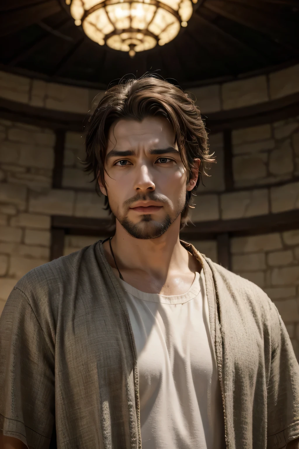 a man in biblical times with a leadership posture