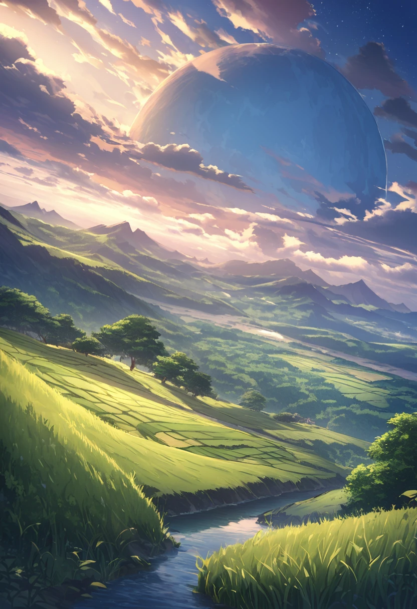 Beginning of the story、The beginning of the way、新たなるThe beginning of the way、Vast Sky、Vast land、Plains、Asahi、Overflowing nature、fantasy、fantasy、fantasyな光景、nature