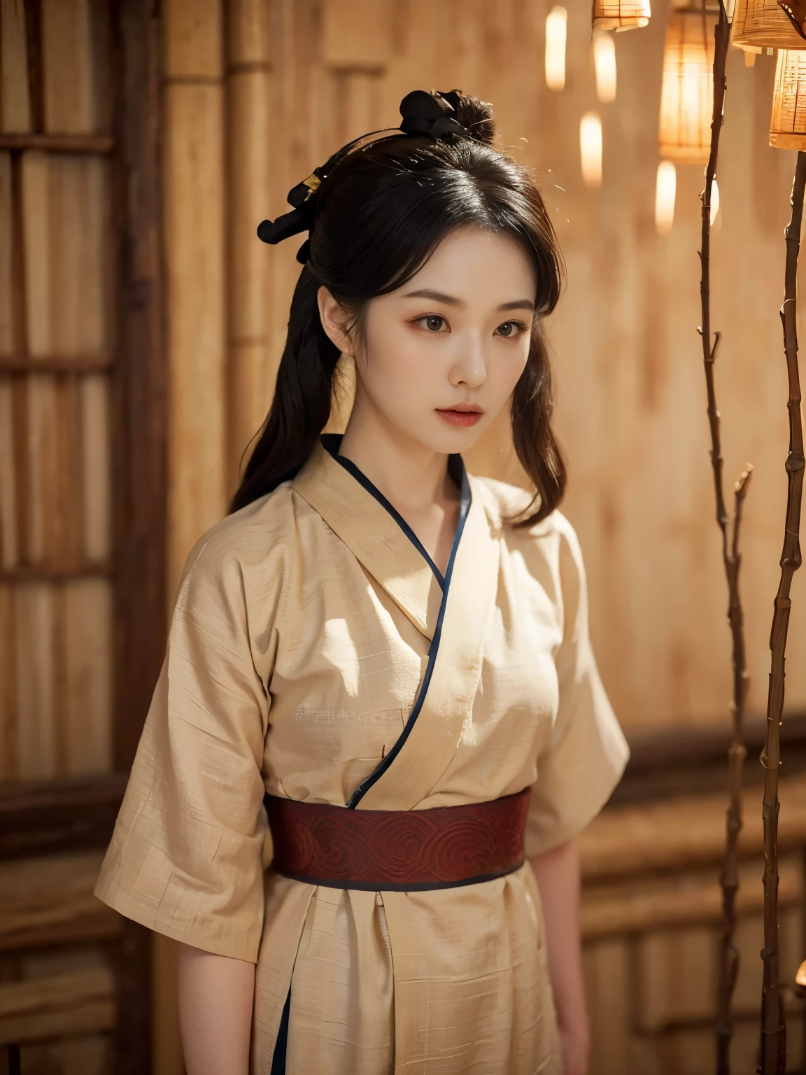 Video of bamboo slips used as scrolls in ancient China and Korea、front view, (masterpiece, highest quality, High resolution, Photo realistic, sharp, RAW Photos, 8k wallpaper, perfection, Professional Lighting, Very detailed)