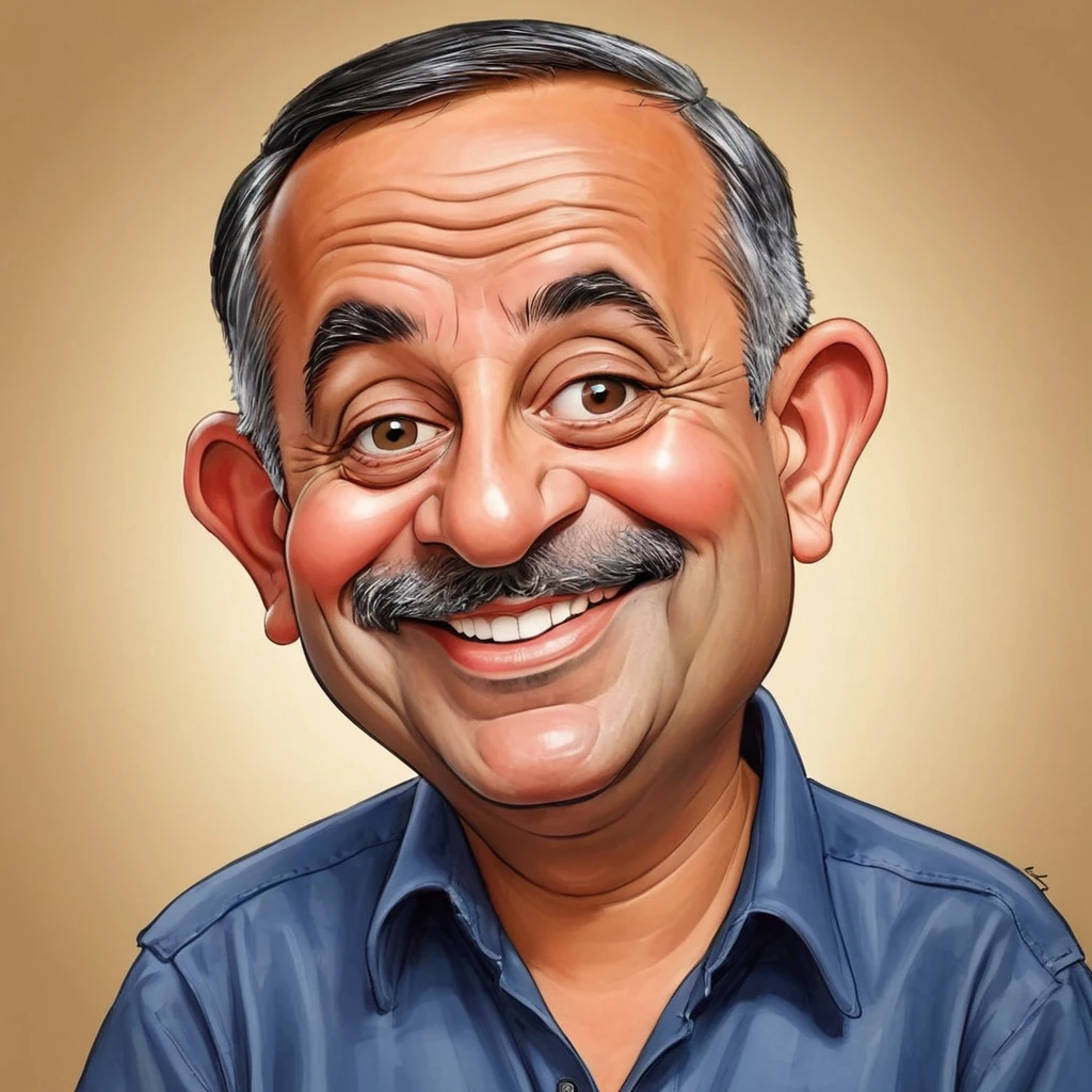 Funny caricature of Popis