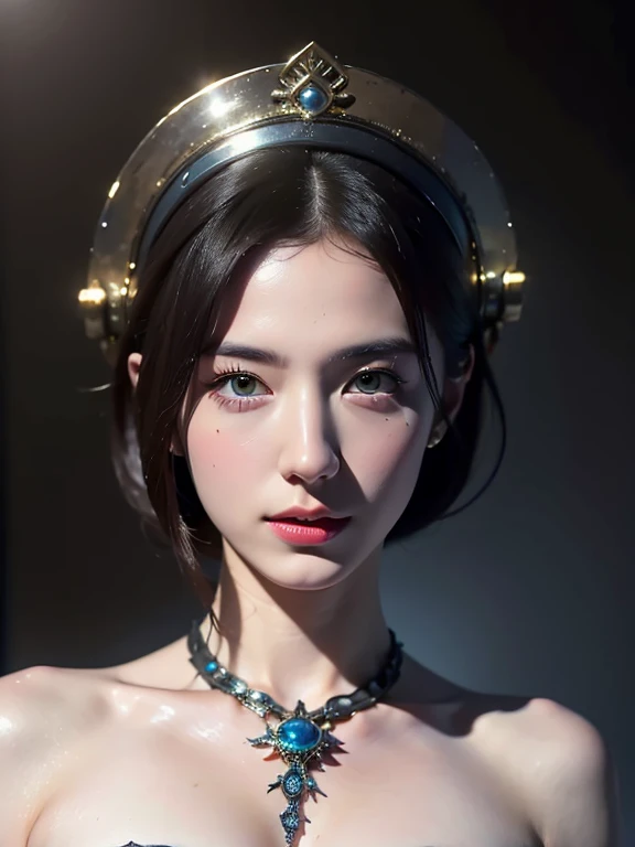 (masterpiece, Highest quality:1.5),topless,Arabian women, (Face and eye details:1.1), scifi character, I'Iのモデルの女の子, SF Women, SF Women, akihiko yoshida. Unreal Engine, Beautiful cyberpunk female model, Photorealistic perfect body, SF Womenキャラクター, Smooth, Glowing Skin