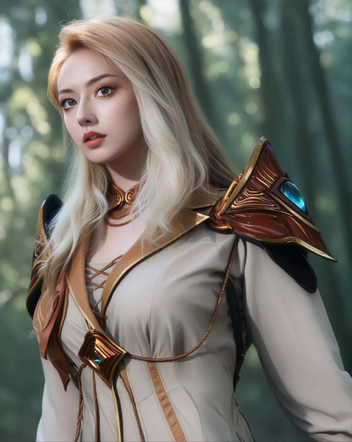 (hyperrealistic), (illustration), (high resolution), (8K), (extremely detailed), (best illustration), (beautiful detailed eyes), (best quality), (ultra-detailed), (masterpiece), (wallpaper), (photorealistic), (natural light), (rim lighting), (detailed face), (high detailed realistic skin texture), (anatomically correct), (solo), (1 girl), (high detailed realistic hair), (caramel hair:1.35), (heterochromic eyes), (detailed eyes), (light yellow eyes:1.37), (sparkling eyes), (realistic big breasts:1.5), (exposed nipples breasts:1.35), (long legs), (slender abs), (dynamic pose), (closed tiny mouth:1.3), (nsfw), (concentrated expression), (topless),