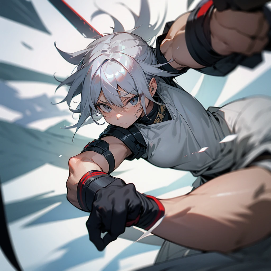 Gray Hair,Warrior、strong、lose