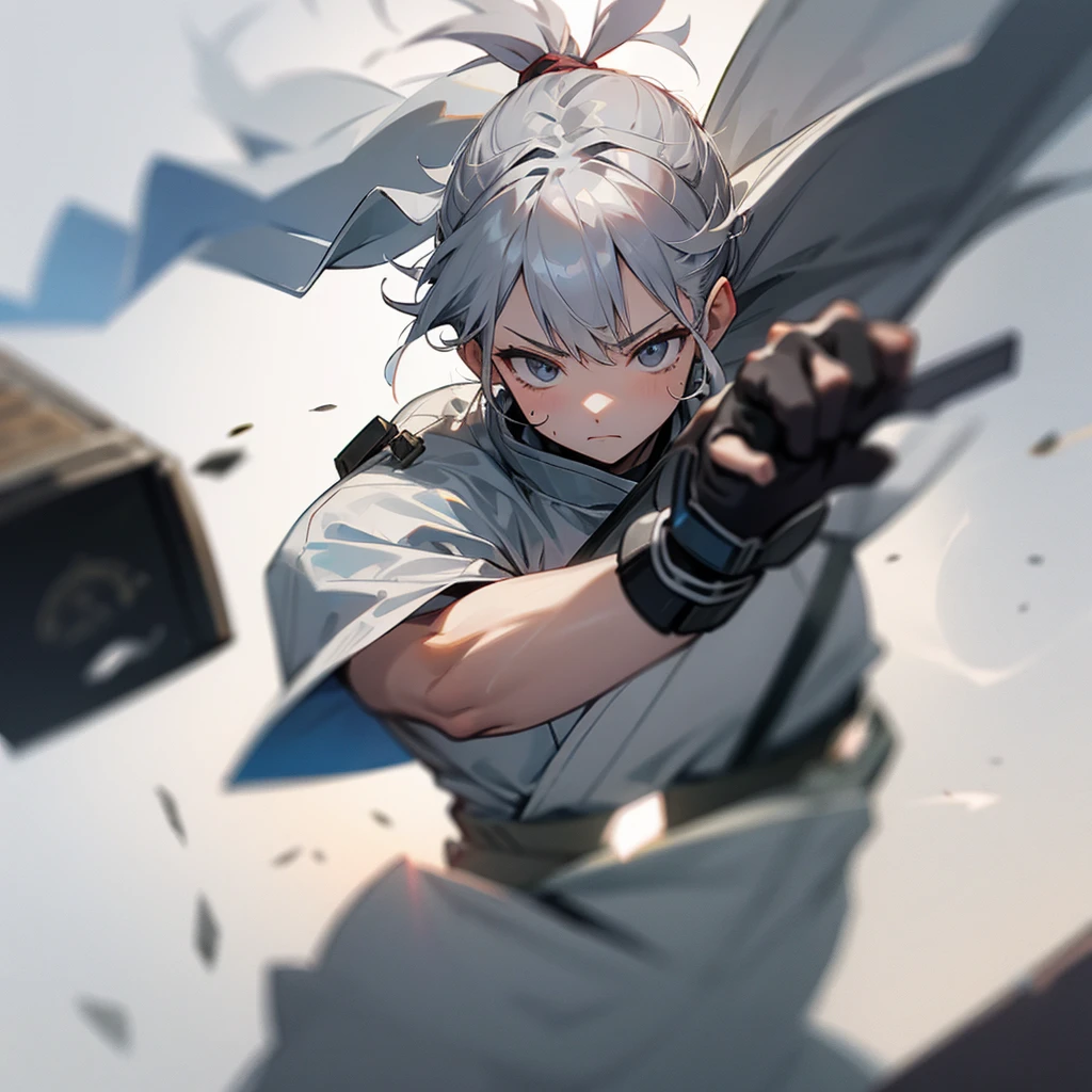 Gray Hair,Warrior、strong、lose