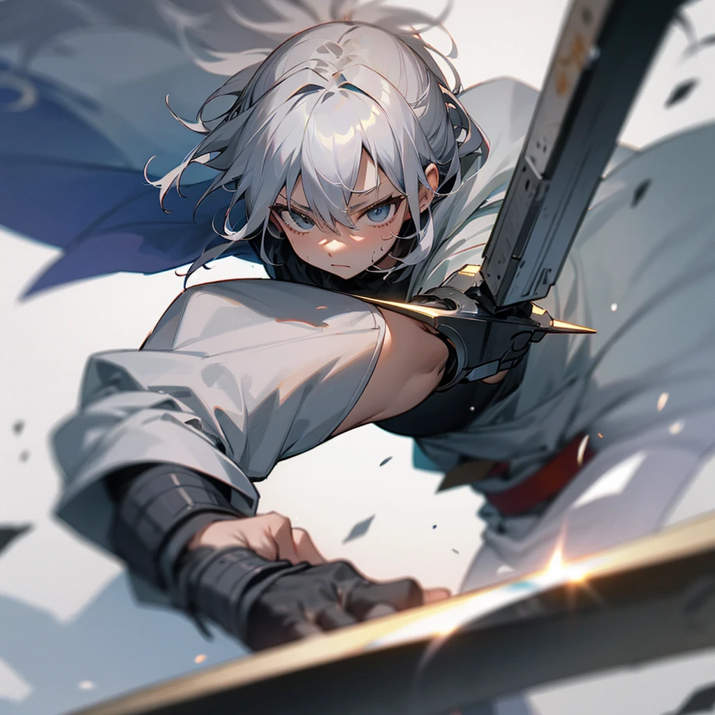 Gray Hair,Warrior、strong、lose