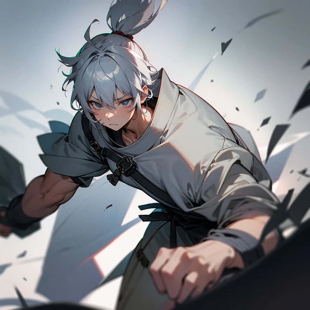 Gray Hair,Warrior、strong、lose