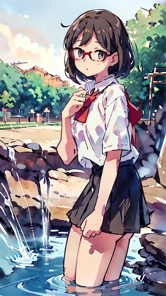 Midnight、Moon、Blue light、sky、sea、Nsfw、masterpiece, high quality, 4K, HDR,, Stable Diffusion prompt: schoolgirl with short、brown hair and red-framed glasses, wearing a white blouse and navy skirt, white panties visible, navy socks and brown loafers, in a state of arousal and trembling with sexual climax,simple illustration style, In a nichijou (everyday life) Setting Image generation AI model used: Stable Diffusion (eleet- model)
id: i2